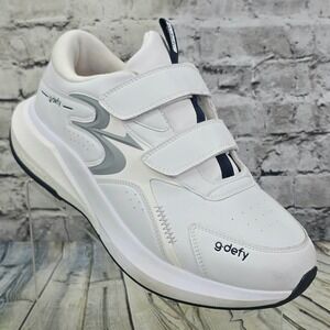 GDEFY ZenStride Men's Walking Shoes Size 11 Xtra Wide White Comfort TB9055MWH‑XW